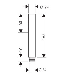Фото Ручной душ Axor Starck 10531990 полированное золото