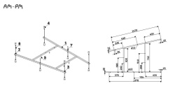 Каркас для ванны 100х160 Am.Pm Spirit (W72A-160-100W-R2) серый
