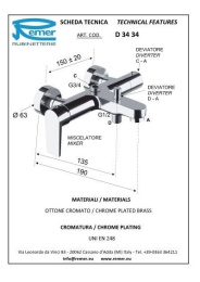 Фото Душевая система Remer Dream (D34AUFD20) хром