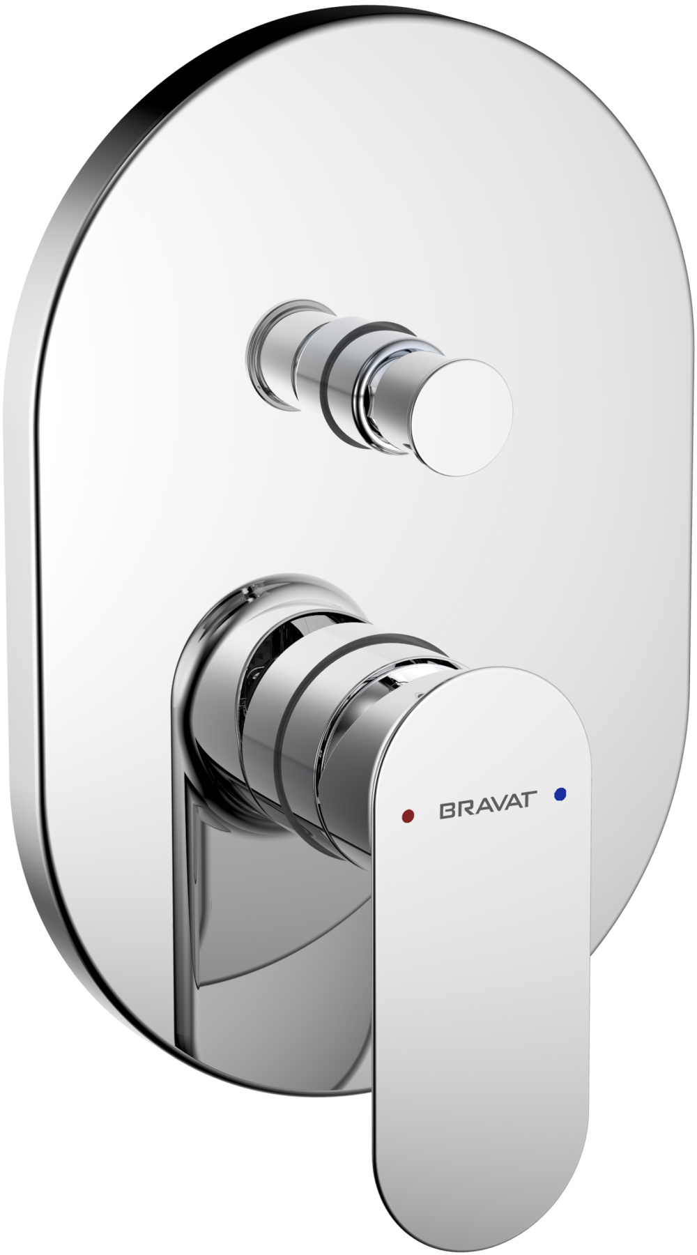Встраиваемый смеситель 2-функц. BRAVAT Gina (PB865104CP-2-ENG)