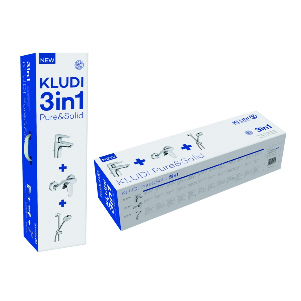 Душевой набор Kludi Pure&Solid (348450575) хром