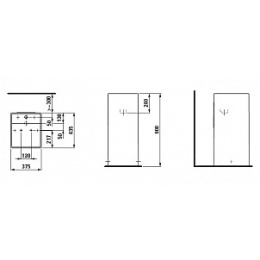 Рукомойник Laufen Kartell 8.1133.1.000.111.1 напольный