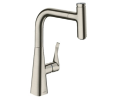 Фото Смеситель для кухни Hansgrohe Metris Select M71 (14857800) сталь