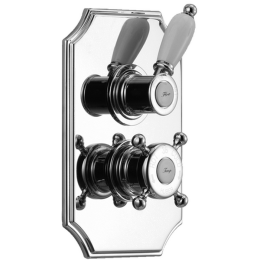 HUBER Victorian Встраиваемый термостатический смеситель для душа c запорным вентилем, цвет хром