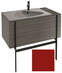 Тумба под раковину Jacob Delafon Nouvelle Vague 100 см, EB3031-S08, с выступом, цвет - темно-красный