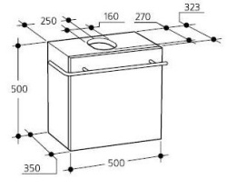 Фото Шкаф - подстолье T0674CT Ideal Standard Small+