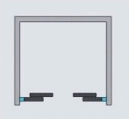 Душевая дверь в нишу Radaway Idea Black DWD 160 профиль Черный стекло прозрачное 387126-54-01