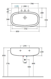 Фото Раковина Globo Olivia (OL085.BI)