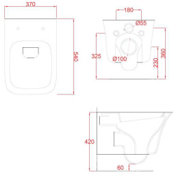 Подвесной унитаз ArtCeram Cow (CWV001 01 00) белый