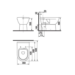 Унитаз приставной JIKA Mio 8257160000001