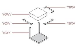 Дополнительная керамическая полка Hatria Area (Y0WV01)