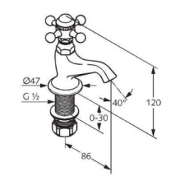 Фото Кран питьевой воды Kludi Adlon (510140520) хром