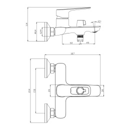 Фото Смеситель для ванны Olive'S ARTIS (06201AT) хром