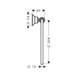 Hansgrohe Axor Montreux 42021820 Полотенцедержатель (шлиф.никель)