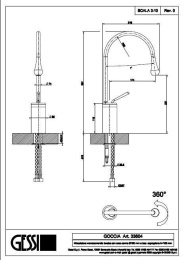 Смеситель для раковины Gessi Goccia (33604#031) хром