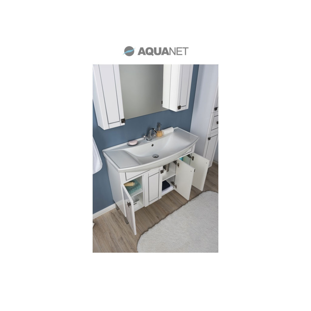 Мебель для ванной Aquanet Честер 105 белый/серебро