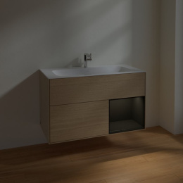Villeroy Boch Finion F040PHPC Тумба под раковину 996х498 мм (glossy black/oak veneer)