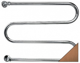 Полотенцесушитель водяной Margaroli Vento 402OB, высота 51.5 см, ширина 60 см, старая бронза