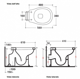 Чаша для напольного унитаза Galassia Ethos (8402), цвет белый