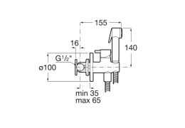 Гигиенический душ Roca Be-Fresh (5B9461C00) хром