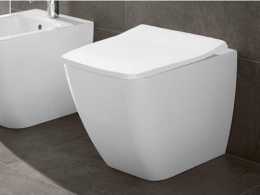 Приставной унитаз безободковый Villeroy&Boch Venticello 4613 R001 alpine