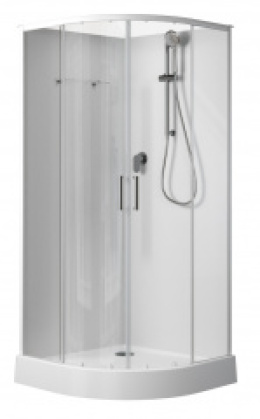 Фото Душевая кабина 100x100x202 Aquanet (00281965) Без гидромассажа, Акрил, Поддон низкий