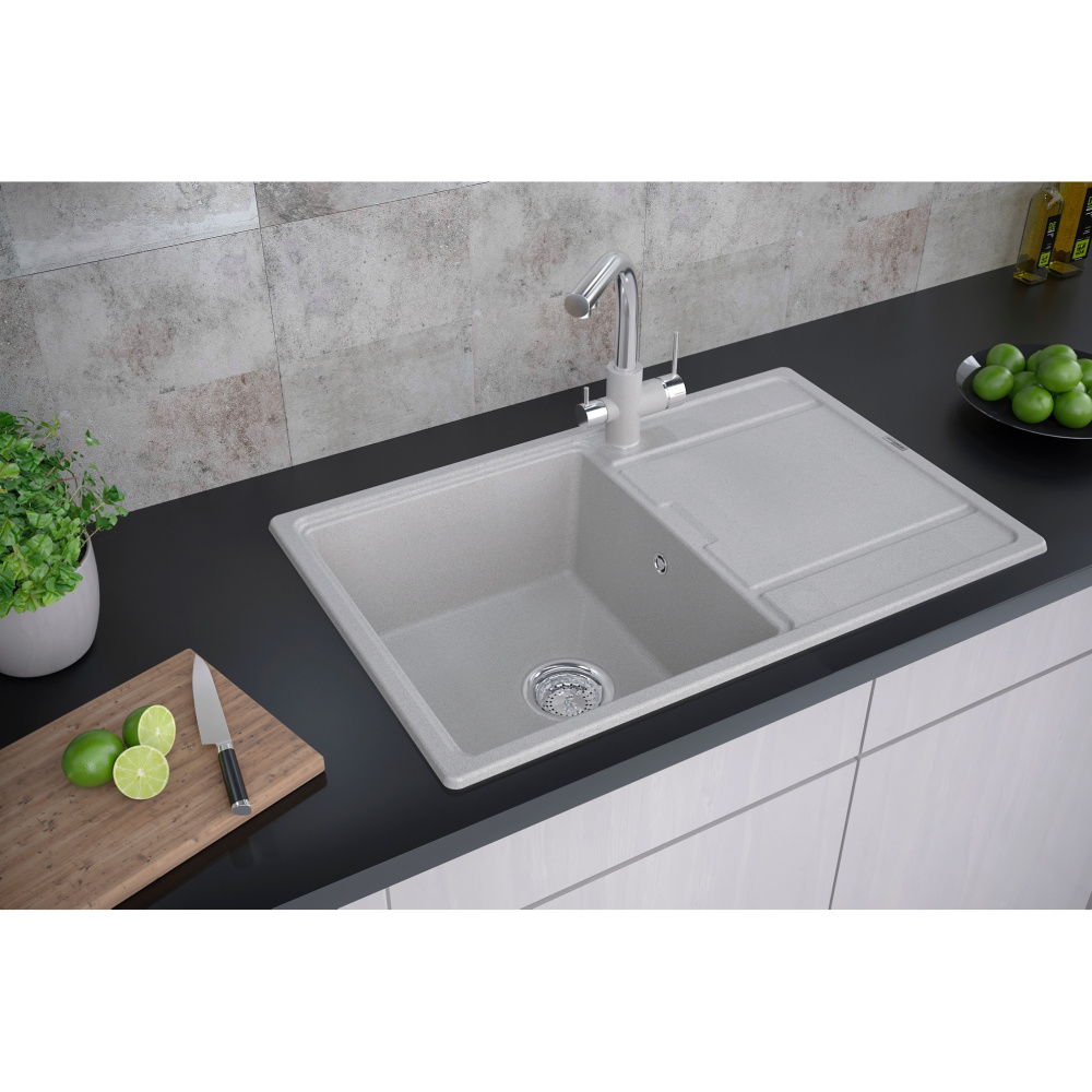 Мойка для кухни Paulmark Flugen (PM217850-GR) серый