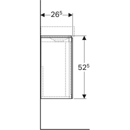 Geberit Xeno2 500.502.00.1 Тумба для раковины, с распашными дверцами