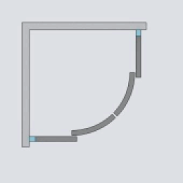 Душевой уголок Radaway Premium Plus A 1900 80x80 профиль Хром стекло Фабрик 30413-01-06N