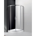 Душевой уголок Cezares Molveno-R-2-80-C-Cr-IV, 80 х 80 см, стекло прозрачное, хром