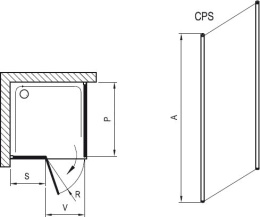 Неподвижная стенка Ravak Chrome (9QVA0100Z1), белый