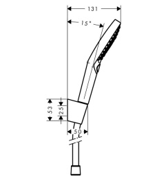 Душевой набор 26701400 Hansgrohe Raindance Select S (белый, хром)
