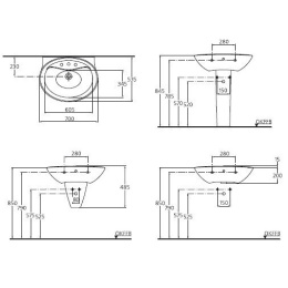 Ideal Standard Avance K063301 Раковина на 70 см