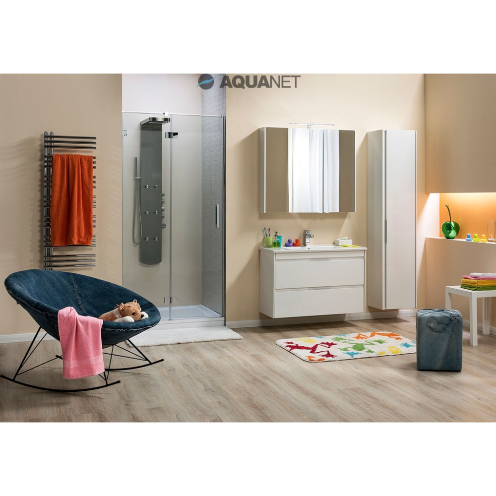 Шкаф-пенал для ванной Aquanet Тулон 40 белый