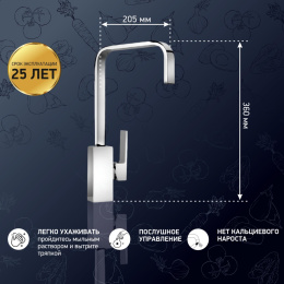 Фото Смеситель для кухни Paini Dax-DaxR 84CR572RKM хром