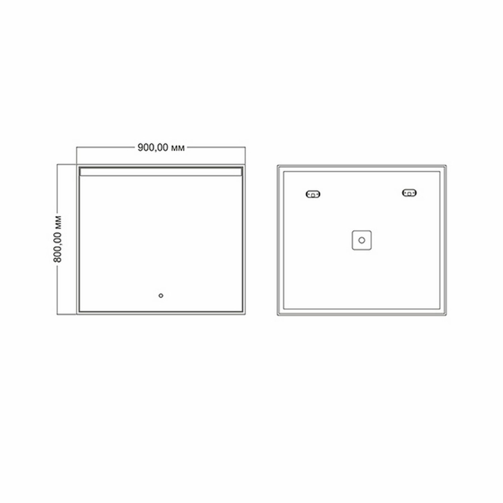 Зеркало с подсветкой MIXLINE Аллен 900*800 (545200)
