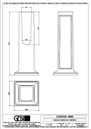 Фото Колонна для раковины Gessi Eleganza (46822#800) черный