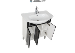Мебель для ванной Aquanet Честер 75 черный/серебро