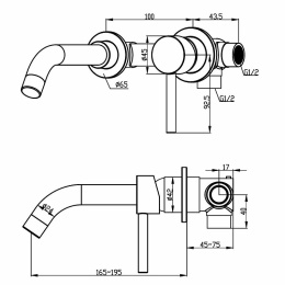 Фото Смеситель для раковины Swedbe Platta 5502 Хром