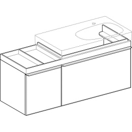 Geberit Citterio 500.567.JI.1 Тумба для раковины, с ящиками выдвижными