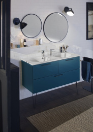 Зеркало Jacob Delafon Odeon Rive Gauche EB1177-S56, 70 см, лакированная рама морской синий сатин