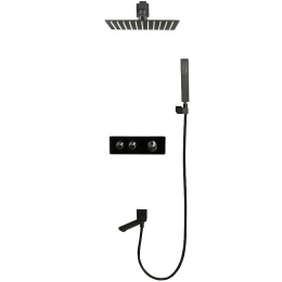 Душевая система с термостатом ALMAes Stora (TVZ-0899) черный