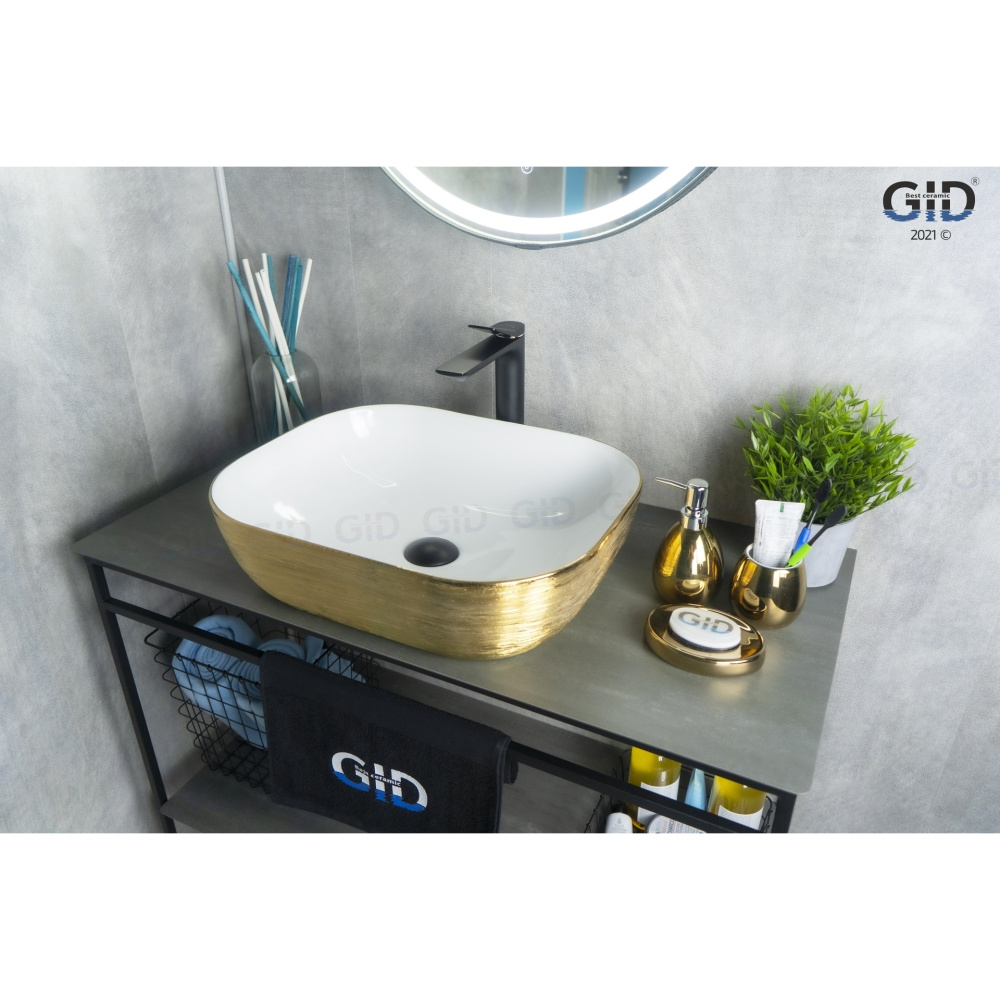 Раковина накладная Gid D1302h132