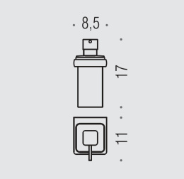 Colombo Design Lulù B9321.gold Дозатор жидкого мыла 280 мл - настенный (золото)
