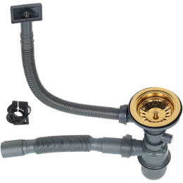 MELANA Мойка 4545 ProfLine 1,2/220 САТИН ЗОЛОТО врезная квадратная D4545HG