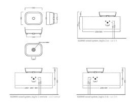 Накладная раковина Hatria Happy hour (A0Y2A008) антрацит