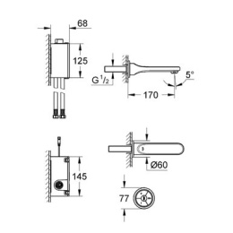 Смеситель Grohe Veris 36278000 для раковины