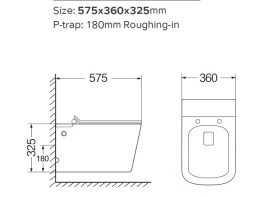 Унитаз подвесной SantiLine (SL-5032) белый