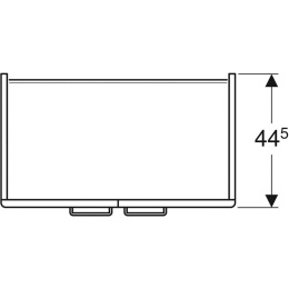 Тумба под раковину Geberit Renova Plan 879080000, 78 см, цвет белый глянцевый