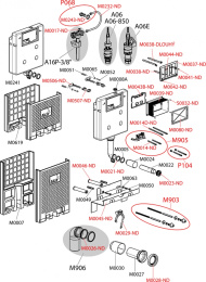 Фото Скрытая система инсталляции AlcaPlast A100/1000 Alcamodul